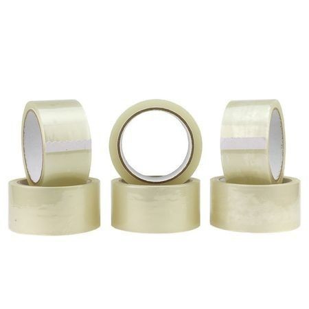 Banda adeziva solvent, scoth pentru ambalare, rola 48 mm x 60 m, transparent, set 6 buc - imagine 3